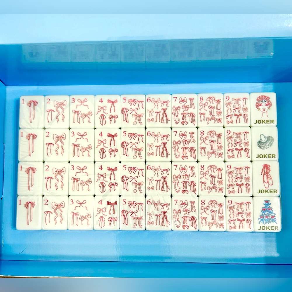 American Mahjong Tile Set Grandmillennial Coquette Mahjong 2 LEFT! - Picture 7 of 10